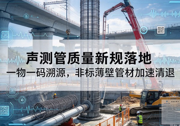 泰顺声测管质量新规落地，一物一码溯源，非标薄壁管材加速清退
