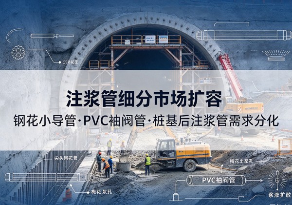 泰顺注浆管细分市场扩容，隧道钢花小导管、PVC 袖阀管、桩基后注浆管需求分化